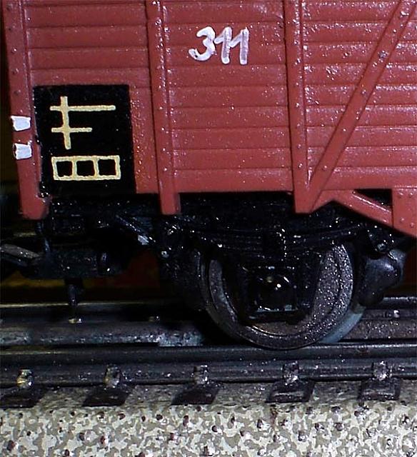 315 b-1 Open goederen wagen met remhuis ( object 00017 )