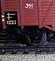 315 b-1 Open goederen wagen met remhuis ( object 00017 )