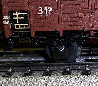 316 Gesloten goederen wagen met Remhuis ( object 00015 )